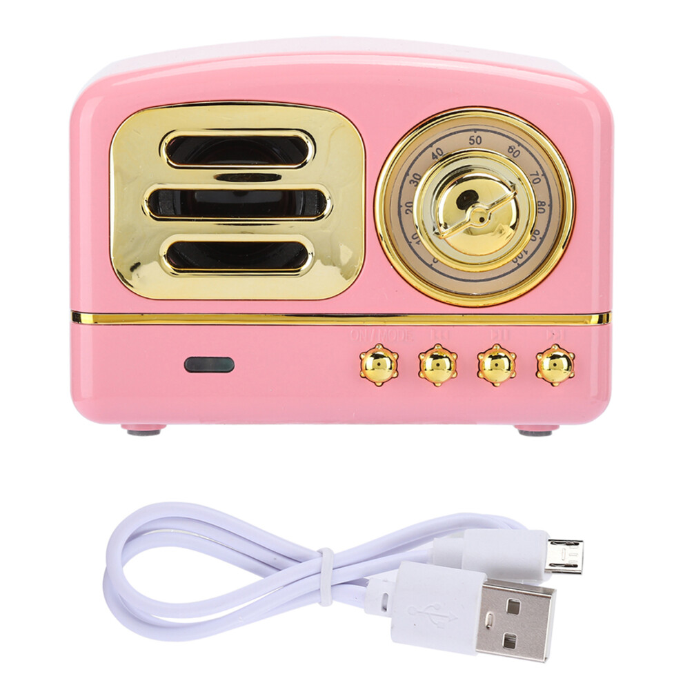 Vintage Portable Speaker, Exquisite & Compact, Rechargeable Battery, & Hands-Free Calling, Your Everyday Entertainment Companion, Loud Sound, Clear 9420858969259