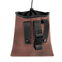 Bolsa tática de alta resistência para descarte de materiais, com fechamento por cordão, compatível com sistema MOLLE, leve, de acesso rápido e
