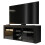 TV Unit 145cm Pulse - Black with Gloss Doors 3