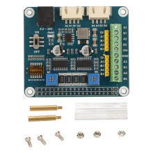 Driver motor pas cu pas HAT pentru RasPi și Jetson Nano, control dual al motorului cu precizie în micropași, oprire termică și siguranță la