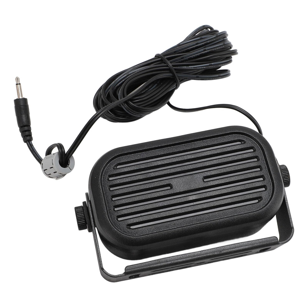 Car External Speaker 7W Clear Sound Output With 14.76Ft Cable For Cb Ham Radio Scanner 9189345633850