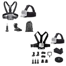 Action Camera Accessories Kit for GoPro Hero 13 12 11 10 9, Chest Mount Head Strap Magnetic Backpack Clip