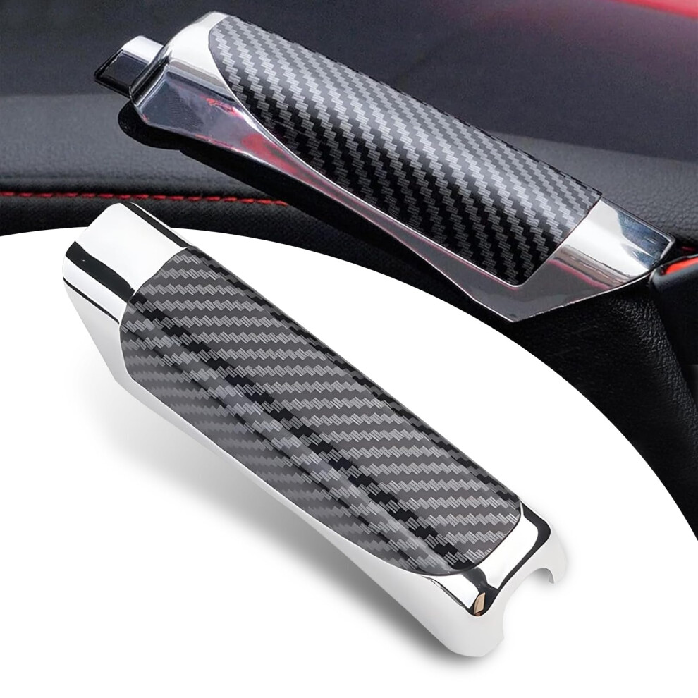 Car Handbrake Cover Carbon Fiber Nonslip Grip Protector Universal Fit Scratchresistant Black 9001264048129