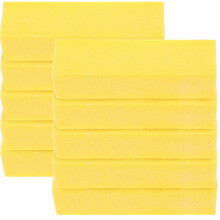 10pcs Nail Buffer Block Set Professional MultiSided Nail Files for Manicure Pedicure Yellow