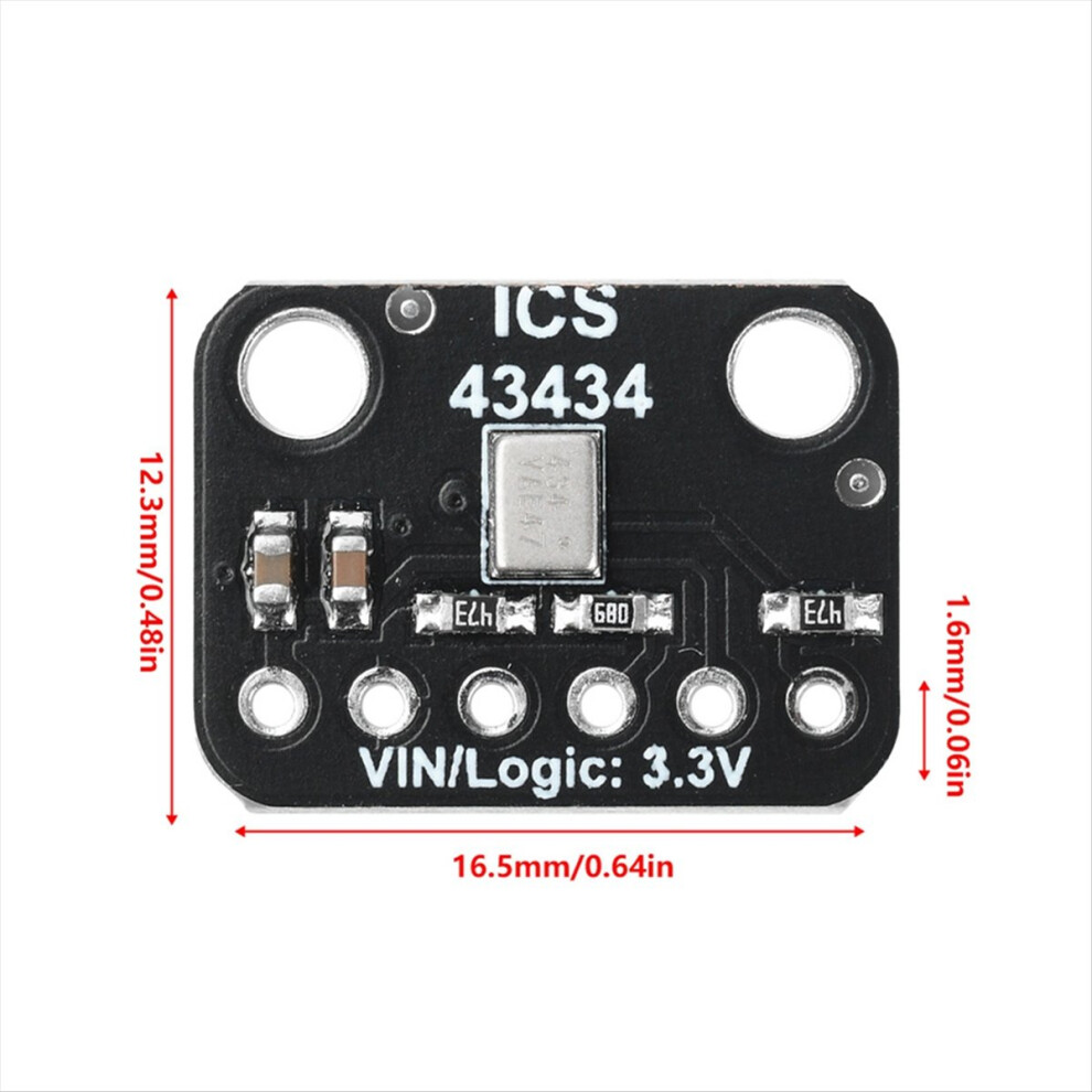 Module de microphone numérique MEMS ICS-43434, interface I2S ...