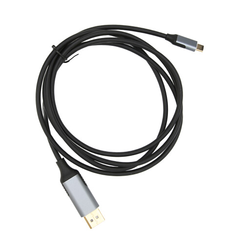 Καλώδιο USB C σε Displayport με θήκη από κράμα αλουμινίου, βίντεο υψηλής ευκρίνειας για 2