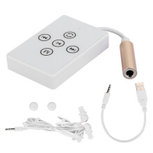 Modificador de voz compacto para jogos e transmissões ao vivo com mudança de voz em tempo real, efeitos sonoros em vários modos, luzes visuais