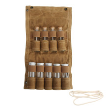 Outdoor-Gewürzbehälter-Set, tragbares Gewürzgläser-Set mit Aufbewahrungstasche, wasserdichtes Canvas, schnelle Montage, ideal für Camping,
