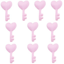 Crafts Cartoon Cute Heart Key Patches Padded Appliques-F 10