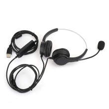Headset mit Geräuschunterdrückung für Computer, binaurales USB-Callcenter-Headset mit Mikrofon, geräuschunterdrückendem Mikrofon und