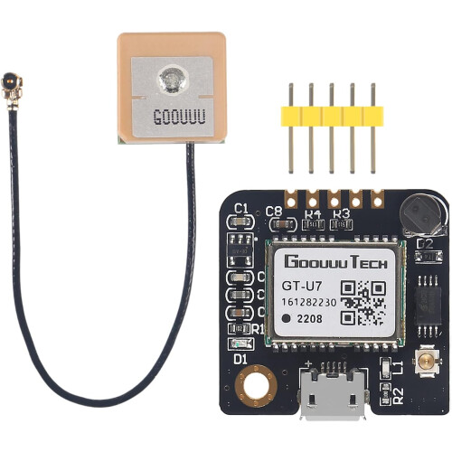 GTU7 GPS Module Set with Precision Receiver for Vehicles and Drones, USB and Low Power 1