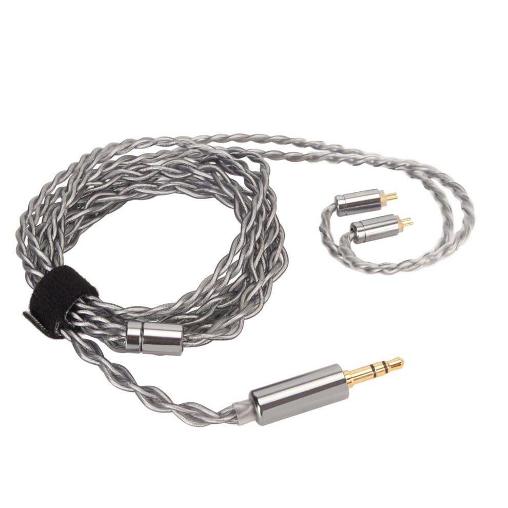 Plated Cable For Superior Audio Performance, Upgrade Earphone Wire With Tangle Free Design And Mid Frequency Thickness Enhancement, Good Sound Silver 9420858065944