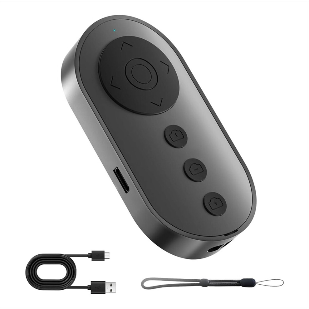 Bluetooth Camera Remote Shutter with Zoom and Front/Rear Camera Switch,Video Remote Control Selfie Stick Camera Control