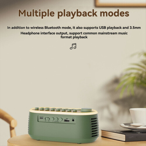 Bluetooth Multiple White Noise Combinations LED Display Screen Speaker and USB Playback with RGB Atmosphere Black 1