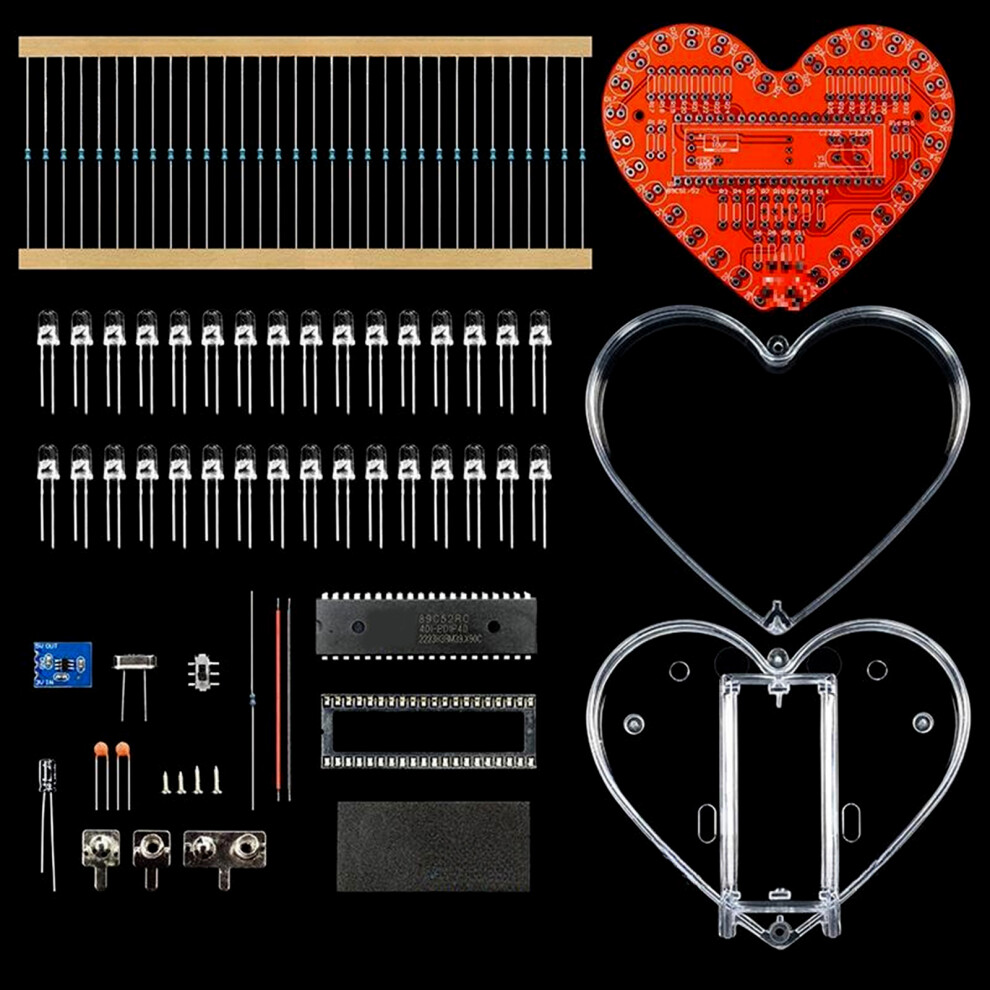 Heart Shaped Rgbs Led Light Soldering Project For Diy Soldering 7704000507028