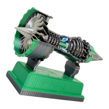 Düsentriebwerk-Modellbausatz TR900, Miniatur-Turbofan,-Grün