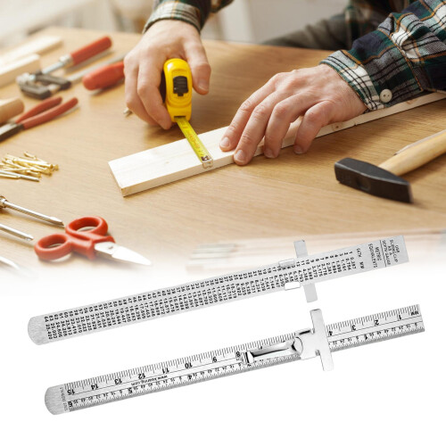 6pcs Pocket Ruler 15cm Metric Scale Ruler for School Office 2