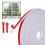 33FT Window Grid Kit and Trim Molding, SelfAdhesive Cuttable PVC Grille Inserts for Doors and Windows 1