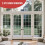33FT Window Grid Kit and Trim Molding, SelfAdhesive Cuttable PVC Grille Inserts for Doors and Windows 5