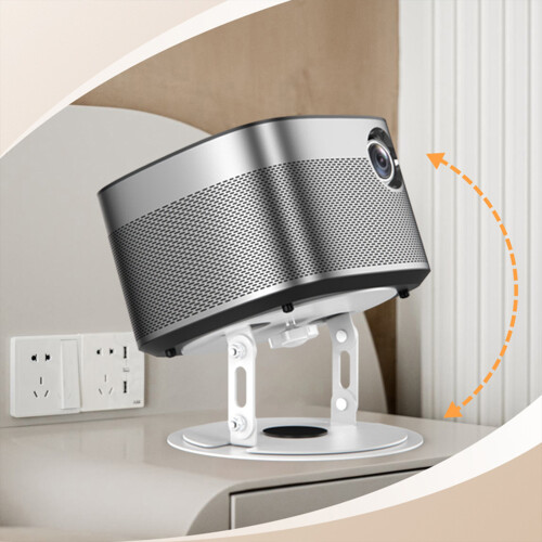 Heavy Duty Projector Stand 360 Degree Rotating Base-White 1