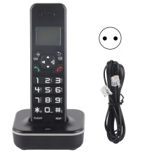 Telefono cordless per casa/ufficio con segnale DECT 6.0 stabile, connessione Bluetooth e vivavoce full duplex con display retroilluminato e supporto