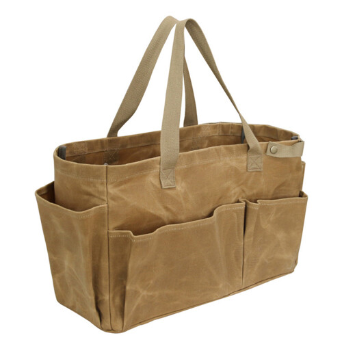 Canvas-Camping-Ausrüstungs-Organizer-Tasche mit bequemem-Khaki