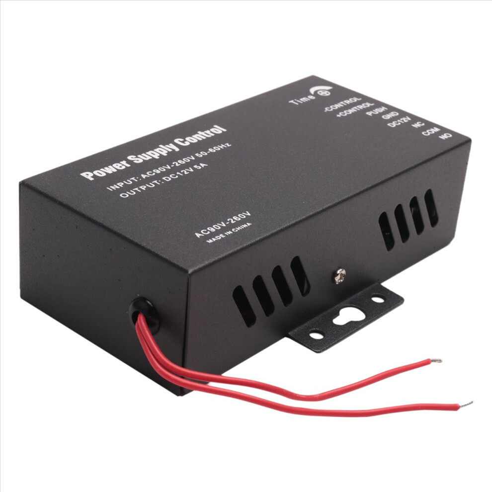 Access Control Power Supply Transformer Door System Adapter Ac110-240V Covertor System Machine Black Dc12v 5A 4852240170847