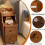 Nightstand with Drawers, Slim Solid Wood Bedside Table for Small Spaces with PullOut Tray 2