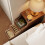 Nightstand with Drawers, Slim Solid Wood Bedside Table for Small Spaces with PullOut Tray 5