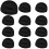12Pcs Wave Cap and Silky Durag Set for 360 Waves, Double Compression, Breathable Satin, Black 1