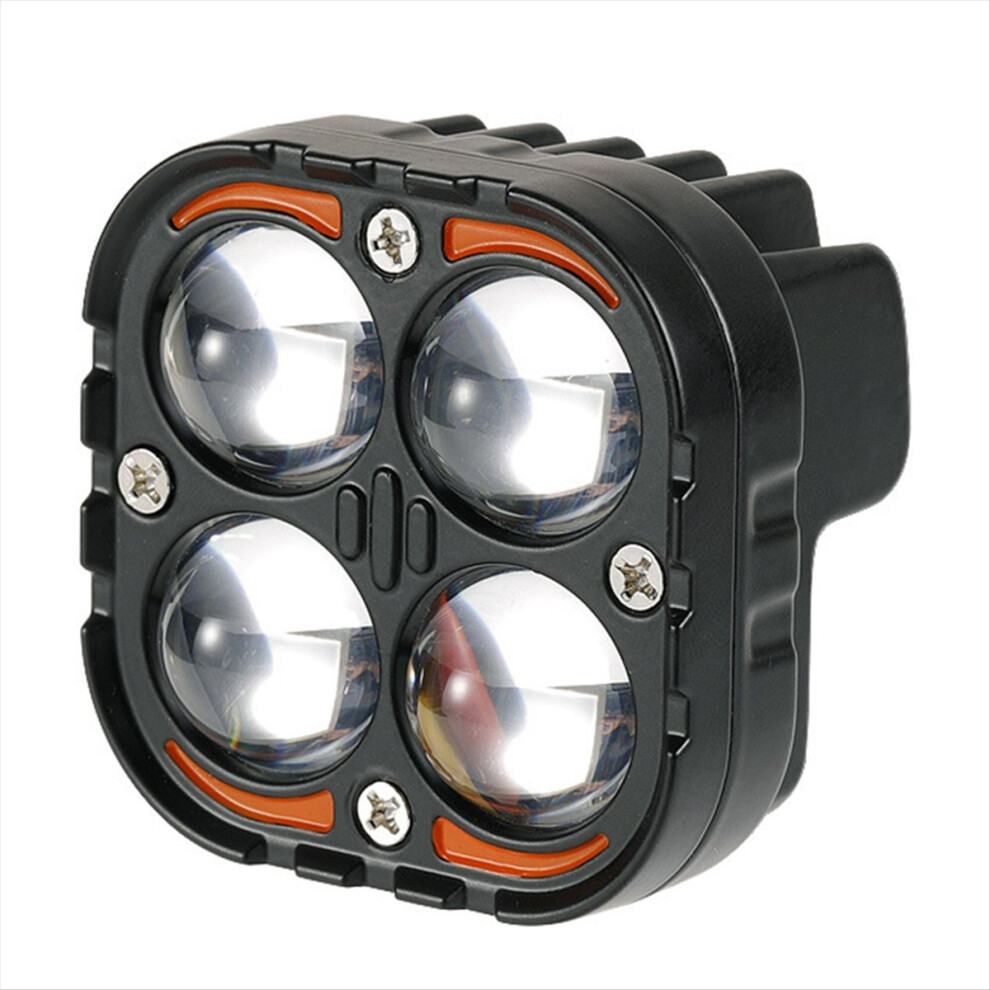 Super Bright Dual Color Led Motorcycle Headlights Spotlights Auxiliary 24V Driving Lamp For Car Auto Suv Atv 4852240173381