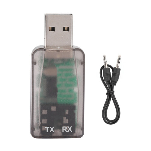 Προσαρμογέας ήχου Bluetooth5.0USB με υποδοχές ακουστικών 3,5 mm και μικροφώνου, εξωτερική