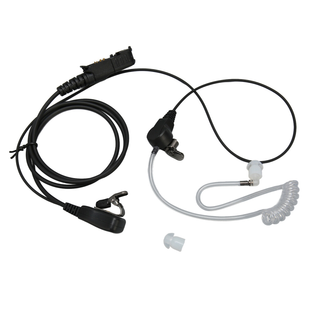 Ptt Mic Headset Compatible With Motorola Radios, Lapel Ptt And Mushroom Earbuds For Electromagnetic Wave Radiation Protection And Secure Surveillance 9420858161370