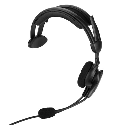 Ακουστικά Over The Ear Sensitive PTT Boom Mic Ελαφρύ Άνετο Περιστρεφόμενο Μικρόφωνο με 1