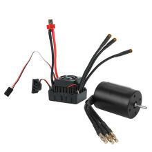 Potente sistema de motor brushless de 4 polos, à prova d'água e poeira, com alto torque e resistência a altas temperaturas para corridas de RC