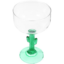 Creative Cactus Margarita Glass 13.5Oz Cocktail Goblet Unique Party Drinkware for Home Bar