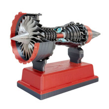 Modèle de moteur turboréacteur TR900 imprimé en 3D avec-Rouge