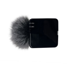 Windscreen Wireless Lavalier Microphone Wind-Black and white