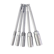 Zwaar uitgevoerde 150 mm diepe dop met-6 8 10 12 14 mm