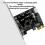 Placa de Expansão Divisora de Hub PCI-E para USB 3.0 de 19 Pinos para PC e Laptop 2