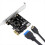 Placa de Expansão Divisora de Hub PCI-E para USB 3.0 de 19 Pinos para PC e Laptop 4