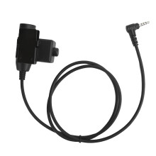 Adattatore per cuffie tattiche walkie talkie con riduzione del rumore, cuffie tattiche di media potenza con microfono a gola, auricolare per casco