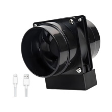 USB Rechargeable Fume Extractor with Dual Air Outlet, 3 Speeds, 2 Hour Runtime for Soldering