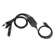 Multi-Function Programming Cable for Two Way Radios,Different Connectors Interface with Chip for Kenwood TK3185 NX5300 QuanShengcn UV-K5 Tyt UV8000D