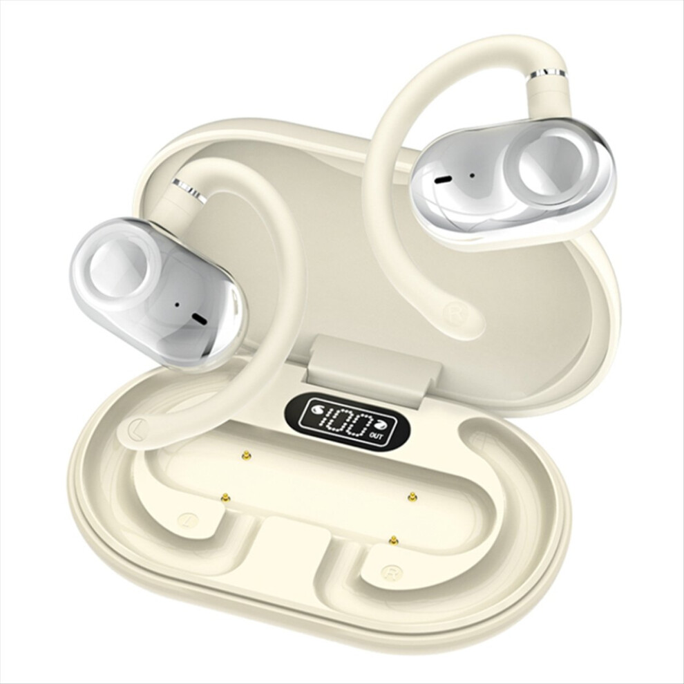 Jm18 Ear-Hook Translation Earphones,Open-Type Bluetooth 5.4 Earphones Rotating Sports Open-Type Ear-Hook Skin Color 4852240184493