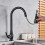 Matte Black Touchless Kitchen Faucet with Smart Sensor, Pull Down Sprayer, Solid Brass Build 4