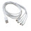 USB Charging Cable MultiCharging Cord Compatible for Type-White 1