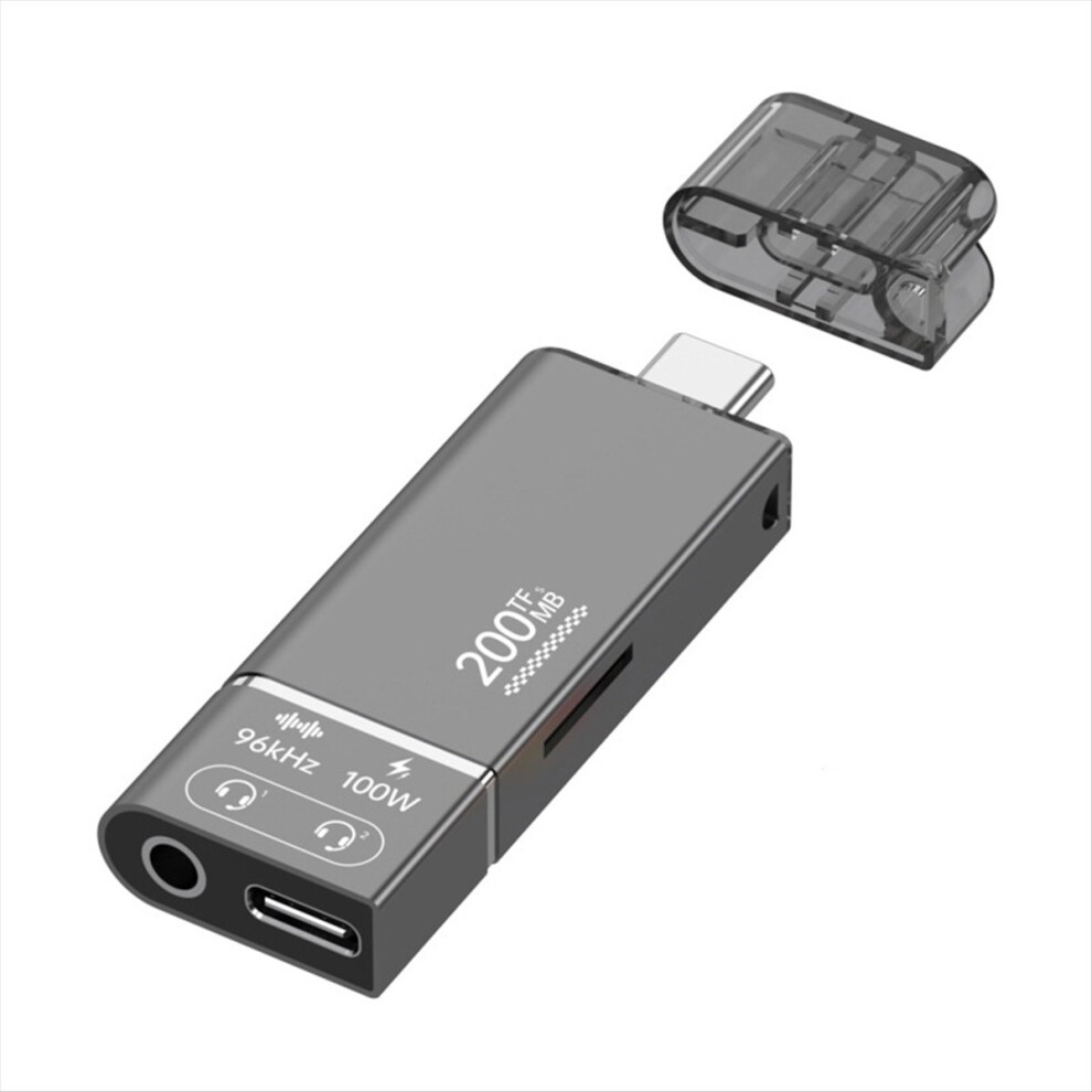 Pd100w Fast Charging High-Speed Tf Memory Card Sd Card Reader 200Mb Headphone 3.5Mm Type-C 3.1 Adapter 4852240178775