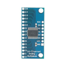 CD74HC4067 High Speed CMOS 16-kanaals analoge digitale multiplexer/demultiplexer-module met bidirectionele schakeling, lage lekstroom, enable-pin,