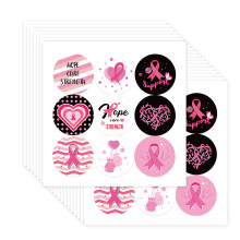 Ribbon Sticker Pink Sticker Breasts Cancer Awareness Ribbon